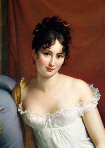 Porträt von Madame Recamier (1777-1849) (Detail) von Baron François Pascal Simon Gérard